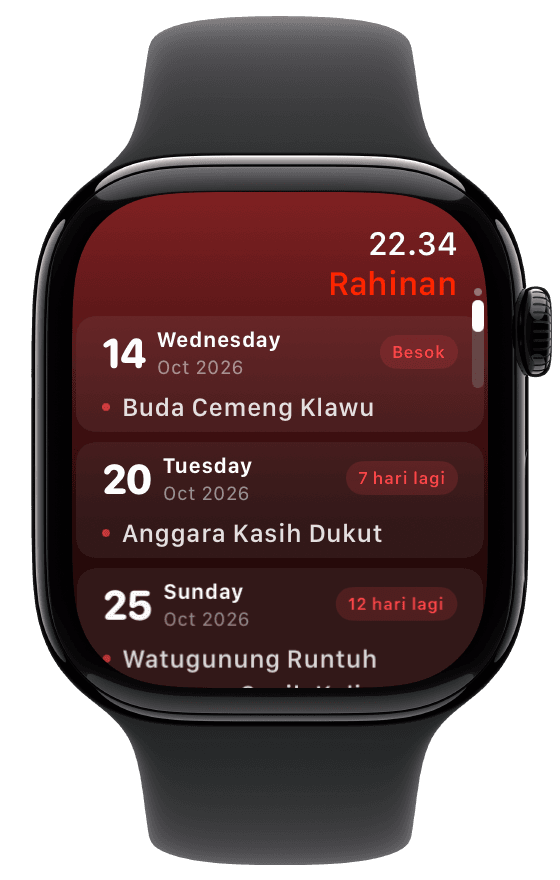 Rahinan mendatang