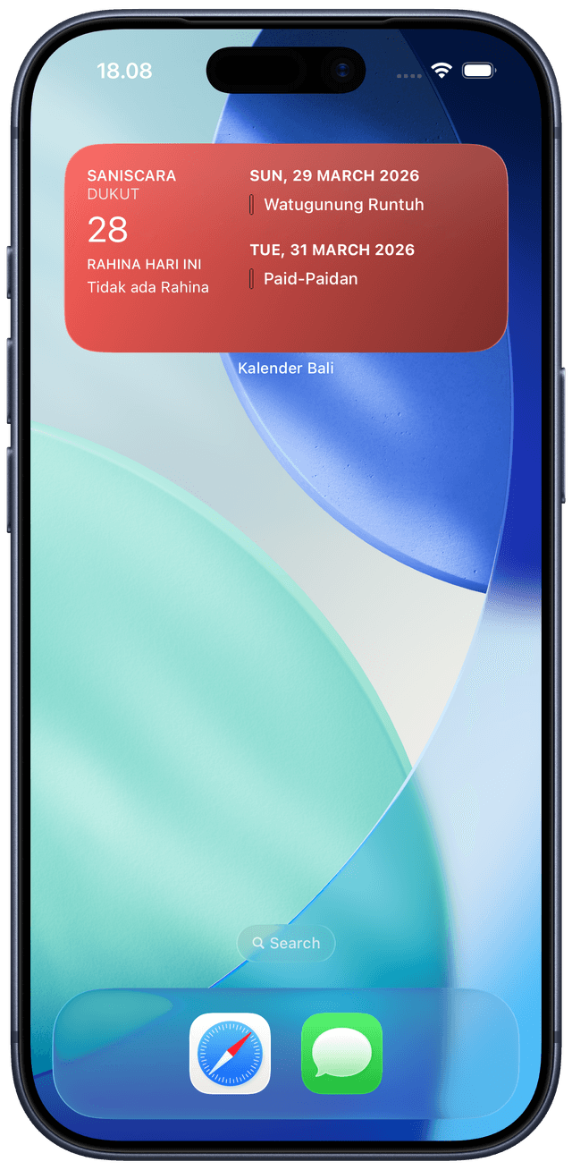 Kalender Bali Calendar Page